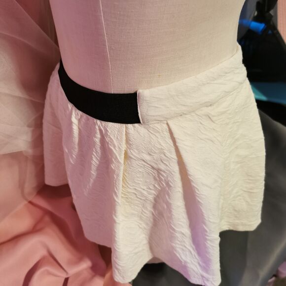 Ank Rouge White Mini Skirt Women's Small Party Prom Casual Japan Import Jfashion - Picture 9 of 13